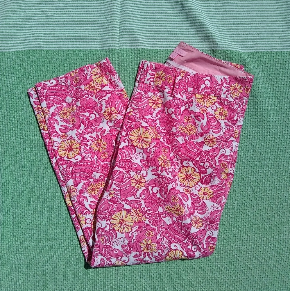 Lilly Pulitzer Straight Leg Pants in Chum Chum